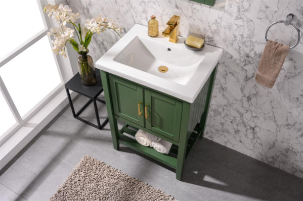 Legion Furniture | 24" Kd Vogue Green Sink Vanity | WLF9024-VG Legion Furniture Legion Furniture   