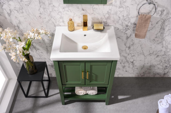 Legion Furniture | 24" Kd Vogue Green Sink Vanity | WLF9024-VG Legion Furniture Legion Furniture   