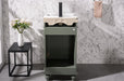 Legion Furniture | 18" Pewter Green Sink Vanity | WLF9318-PG Legion Furniture Legion Furniture   