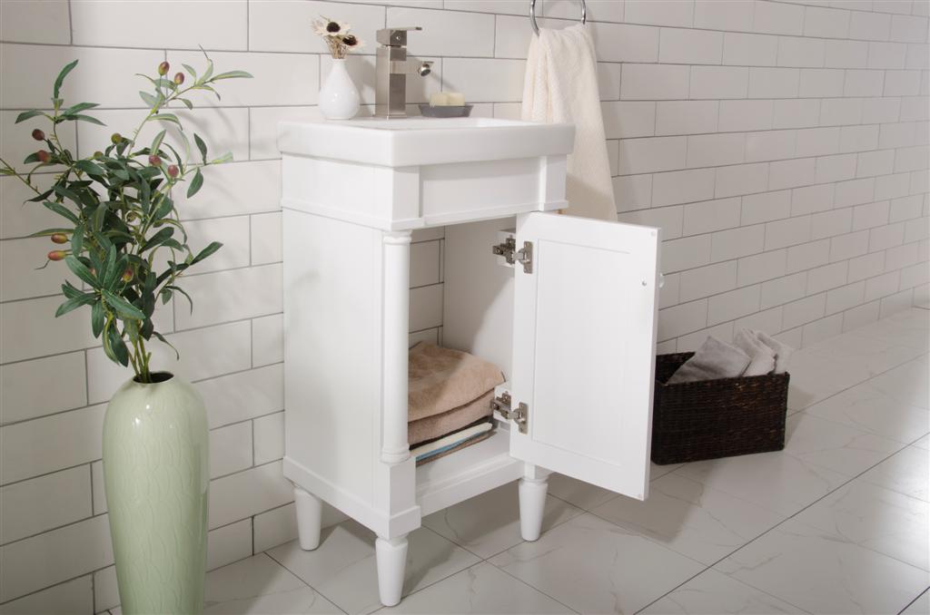 Legion Furniture | 18" White Sink Vanity | WLF9218-W Legion Furniture Legion Furniture   