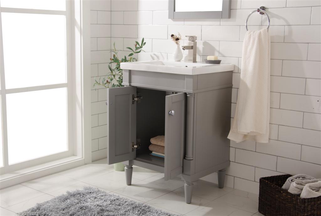 Legion Furniture | 24" Gray Sink Vanity | WLF9224-G Legion Furniture Legion Furniture   