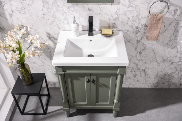 Legion Furniture | 24" Pewter Green Sink Vanity | WLF9224-PG Legion Furniture Legion Furniture   