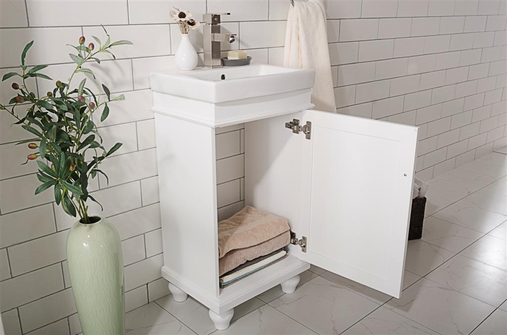 Legion Furniture | 18" White Sink Vanity | WLF9318-W Legion Furniture Legion Furniture   