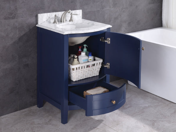 Legion Furniture | 24" Blue Bathroom Vanity Without Mirror - PVC | WT9309-24-B-PVC Legion Furniture Legion Furniture   