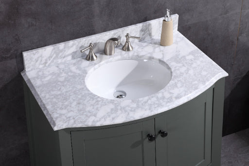 Legion Furniture | 36" Pewter Green Bathroom Vanity - PVC | WT9309-36-PG-PVC Legion Furniture Legion Furniture   