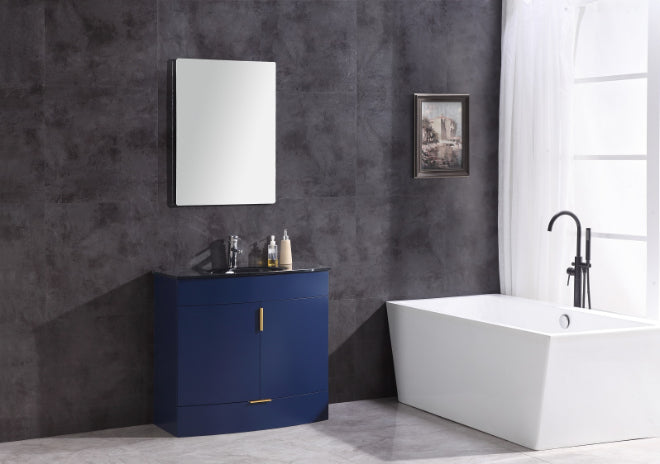 Legion Furniture | 36" Blue Bathroom Vanity - PVC | WTM8130-36-B-PVC Legion Furniture Legion Furniture   