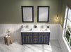 Legion Furniture | 60" Blue Finish Sink Vanity Cabinet With Carrara White Top | WV2260-B Legion Furniture Legion Furniture   