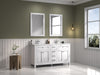 Legion Furniture | 60" White Finish Sink Vanity Cabinet With Carrara White Top | WV2260-W Legion Furniture Legion Furniture   