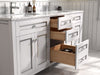 Legion Furniture | 72" White Finish Sink Vanity Cabinet With Carrara White Top | WV2272-W Legion Furniture Legion Furniture   