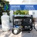 DuroMax | XP12000EH Dual Fuel Portable Generator | 12,000-Watt/9,500-Watt 457cc Electric Start DuroMax - Generator DuroMax   