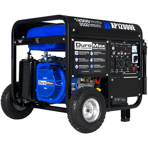 DuroMax | XP12000E Gas Powered Portable Generator | 12,000-Watt/9,500-Watt 457cc Electric Start DuroMax - Generator DuroMax   