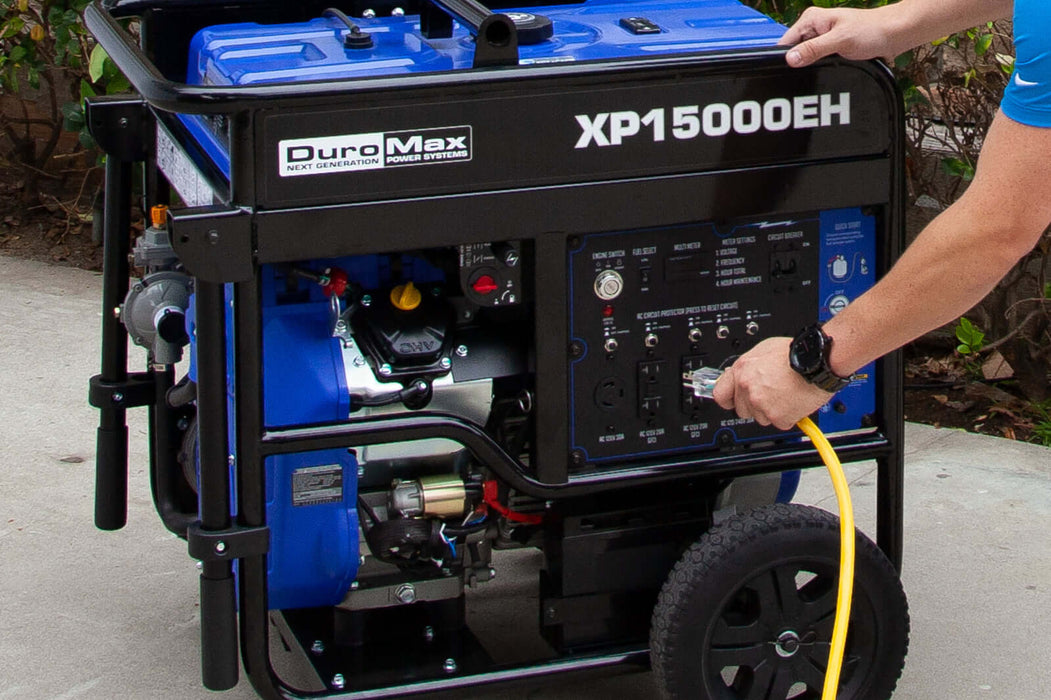 DuroMax | XP15000EH Dual Fuel Portable Generator 15,000-Watt/12,000-Watt 713cc V-Twin Electric Start DuroMax - Generator DuroMax   
