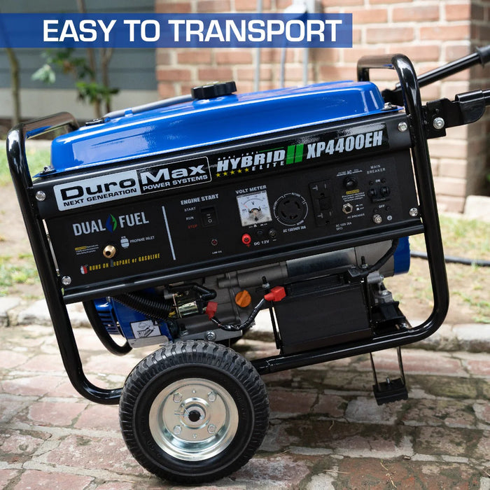 DuroMax | XP4400EH Dual Fuel Portable Generator | 4,400-Watt/3,500-Watt 210cc Electric Start DuroMax - Generator DuroMax   