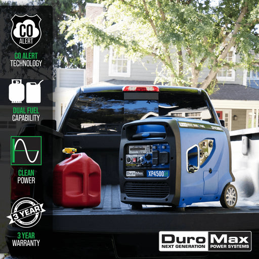 DuroMax | Dual Fuel Portable Digital Inverter Generator 50-State | 4,500 Watt DuroMax - Generator DuroMax   