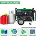 DuroMax | XP4850EH Dual Fuel Portable Generator | 4,850-Watt/3,850-Watt 210cc Electric Start DuroMax - Generator DuroMax   
