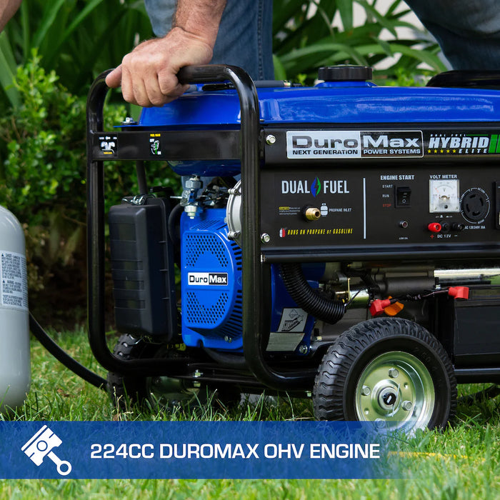 DuroMax | XP5500EH Dual Fuel Portable Generator | 5,500-Watt/4,500-Watt 224cc Electric Start DuroMax - Generator DuroMax   