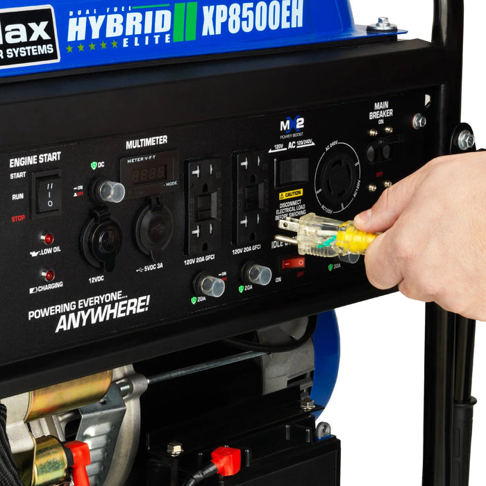 DuroMax | XP8500EH Dual Fuel Portable Generator | 8,500-Watt/7,000-Watt 420cc Electric Start DuroMax - Generator DuroMax   