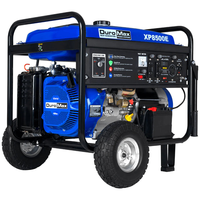 DuroMax | XP8500E Gas Powered Portable Generator | 8,500-Watt/7,000-Watt 420cc Electric Start DuroMax - Generator DuroMax   