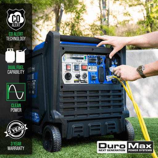 DuroMax | XP9000iH Dual Fuel Portable Digital Inverter Generator 50-State | 9,000 Watt DuroMax - Generator DuroMax   