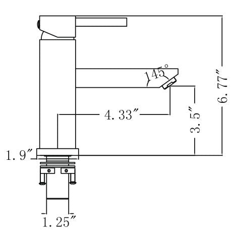 Legion Furniture | UPC Faucet With Drain-Brushed Nickel | ZY6001-BN Legion Furniture Legion Furniture   