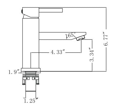 Legion Furniture | UPC Faucet With Drain-Brushed Nickel | ZY6003-BN Legion Furniture Legion Furniture   