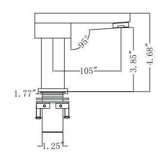 Legion Furniture | UPC Faucet With Drain-Brushed Nickel | ZY6051-BN Legion Furniture Legion Furniture   