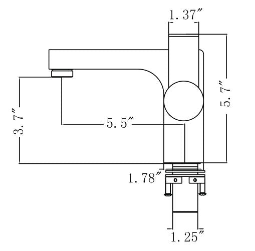 Legion Furniture | UPC Faucet With Drain-Brown Bronze | ZY6053-BB Legion Furniture Legion Furniture   