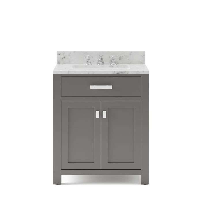 Water Creation | Madison 30" Cashmere Grey Single Sink Bathroom Vanity Water Creation - Vanity Water Creation No Mirror No Faucet 