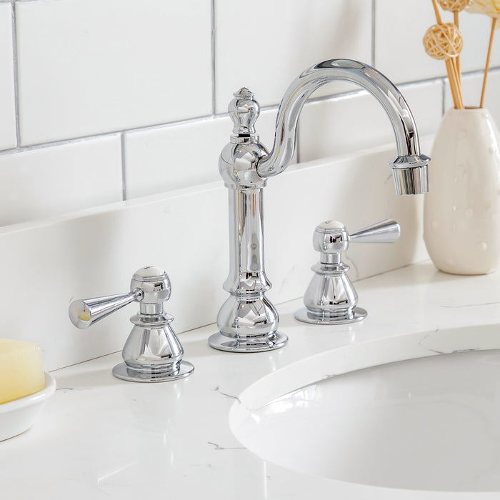 Water Creation | Queen 48" Single Sink Quartz Carrara Vanity In Cashmere Grey Water Creation - Vanity Water Creation   