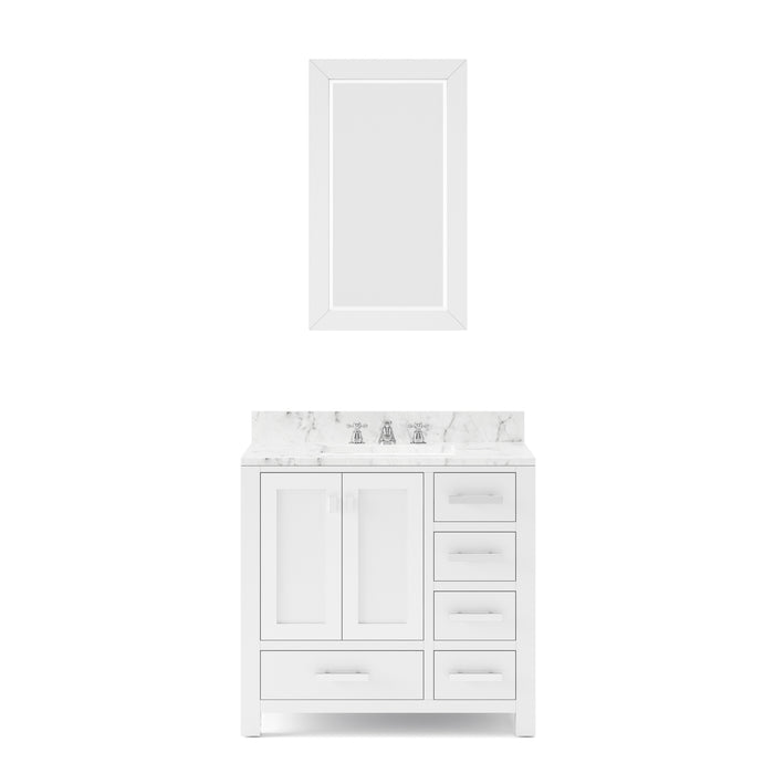 Water Creation | Madison 36" Wide Pure White Single Sink Bathroom Vanity Water Creation - Vanity Water Creation   