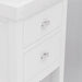 Water Creation | Vera 18" Pure White MDF Single Bowl Ceramics Top Vanity With U Shape Drawer Water Creation - Vanity Water Creation   