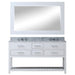 Water Creation | Madalyn 60" Pure White Double Sink Bathroom Vanity Water Creation - Vanity Water Creation   