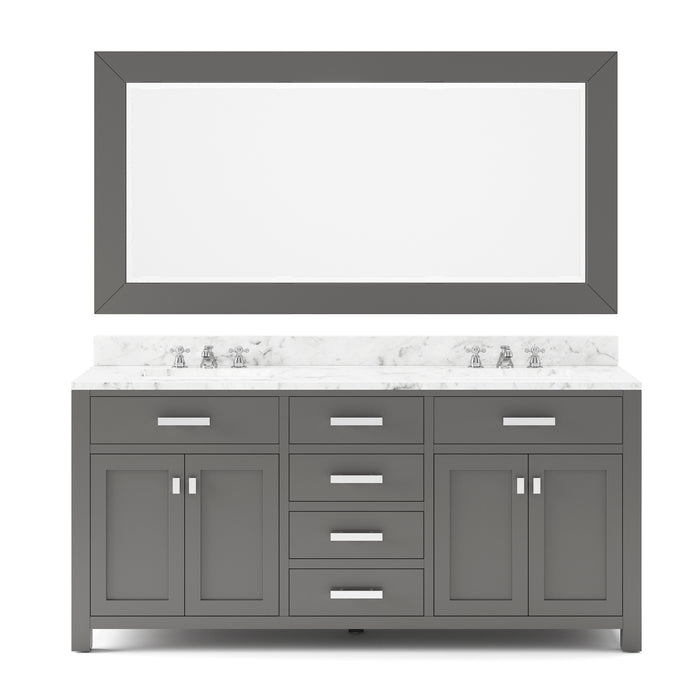 Water Creation | Madison 72" Cashmere Grey Double Sink Bathroom Vanity Water Creation - Vanity Water Creation   