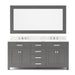 Water Creation | Madison 72" Cashmere Grey Double Sink Bathroom Vanity Water Creation - Vanity Water Creation   