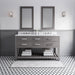 Water Creation | Madalyn 60" Cashmere Grey Double Sink Bathroom Vanity Water Creation - Vanity Water Creation   