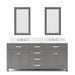 Water Creation | Madison 72" Cashmere Grey Double Sink Bathroom Vanity Water Creation - Vanity Water Creation   