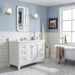 Water Creation | Queen 48" Single Sink Quartz Carrara Vanity In Pure White Water Creation - Vanity Water Creation   