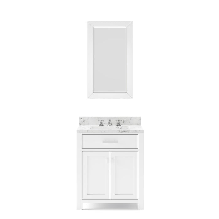 Water Creation | Madison 30" Pure White Single Sink Bathroom Vanity Water Creation - Vanity Water Creation   