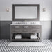 Water Creation | Madalyn 60" Cashmere Grey Double Sink Bathroom Vanity Water Creation - Vanity Water Creation   