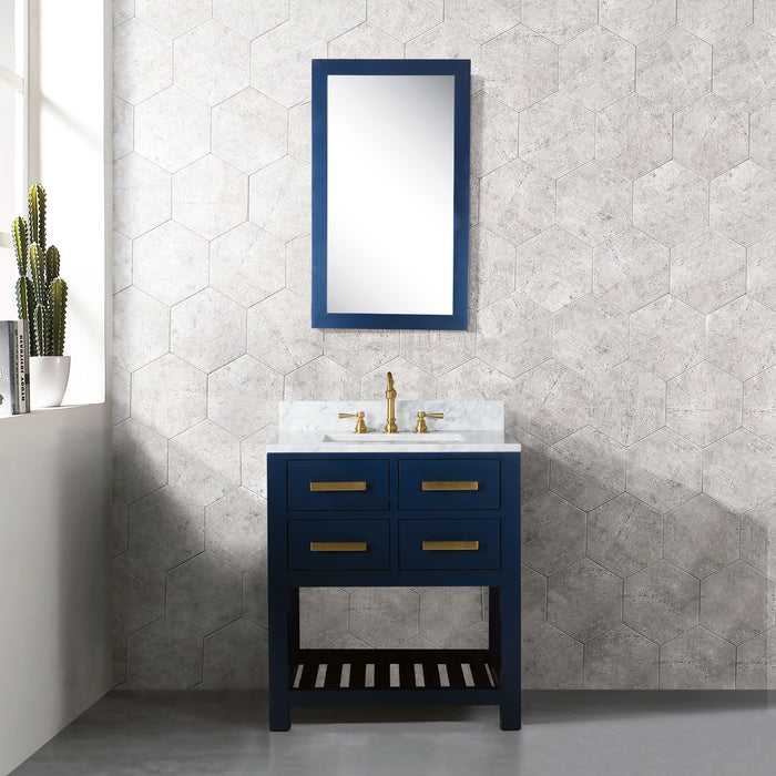 Water Creation | Madalyn 30" Monarch Blue Single Sink Bathroom Vanity Water Creation - Vanity Water Creation   