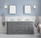 Water Creation | Palace 72" Quartz Carrara Cashmere Grey Bathroom Vanity Set With Hardware in Polished Nickel (PVD) Finish Water Creation - Vanity Water Creation   