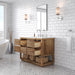 Water Creation | Oakman 48" Mango Wood Single Sink Carrara White Marble Countertop Bath Vanity Water Creation - Vanity Water Creation   