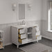 Water Creation | Elizabeth 48" Single Sink Carrara White Marble Vanity In Pure White Water Creation - Vanity Water Creation   