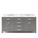 Water Creation | Madison 72" Cashmere Grey Double Sink Bathroom Vanity Water Creation - Vanity Water Creation No Mirror No Faucet 