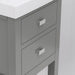 Water Creation | Vera 18" Cashmere Grey MDF Single Bowl Ceramics Top Vanity With U Shape Drawer Water Creation - Vanity Water Creation   