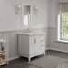 Water Creation | Elizabeth 36" Single Sink Carrara White Marble Vanity In Pure White Water Creation - Vanity Water Creation   