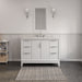 Water Creation | Elizabeth 48" Single Sink Carrara White Marble Vanity In Pure White Water Creation - Vanity Water Creation   