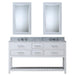 Water Creation | Madalyn 60" Pure White Double Sink Bathroom Vanity Water Creation - Vanity Water Creation   