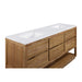 Water Creation | Oakman 72" Mango Wood Double Sink Carrara White Marble Countertop Bath Vanity Water Creation - Vanity Water Creation   