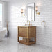 Water Creation | Oakman 30" Mango Wood Single Sink Carrara White Marble Countertop Bath Vanity Water Creation - Vanity Water Creation   